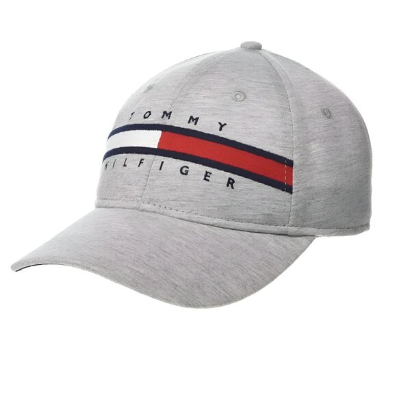 Tommy Hilfiger Men\'s/Women\'s Cotton Avery Adjustable Baseball Cap, GREY